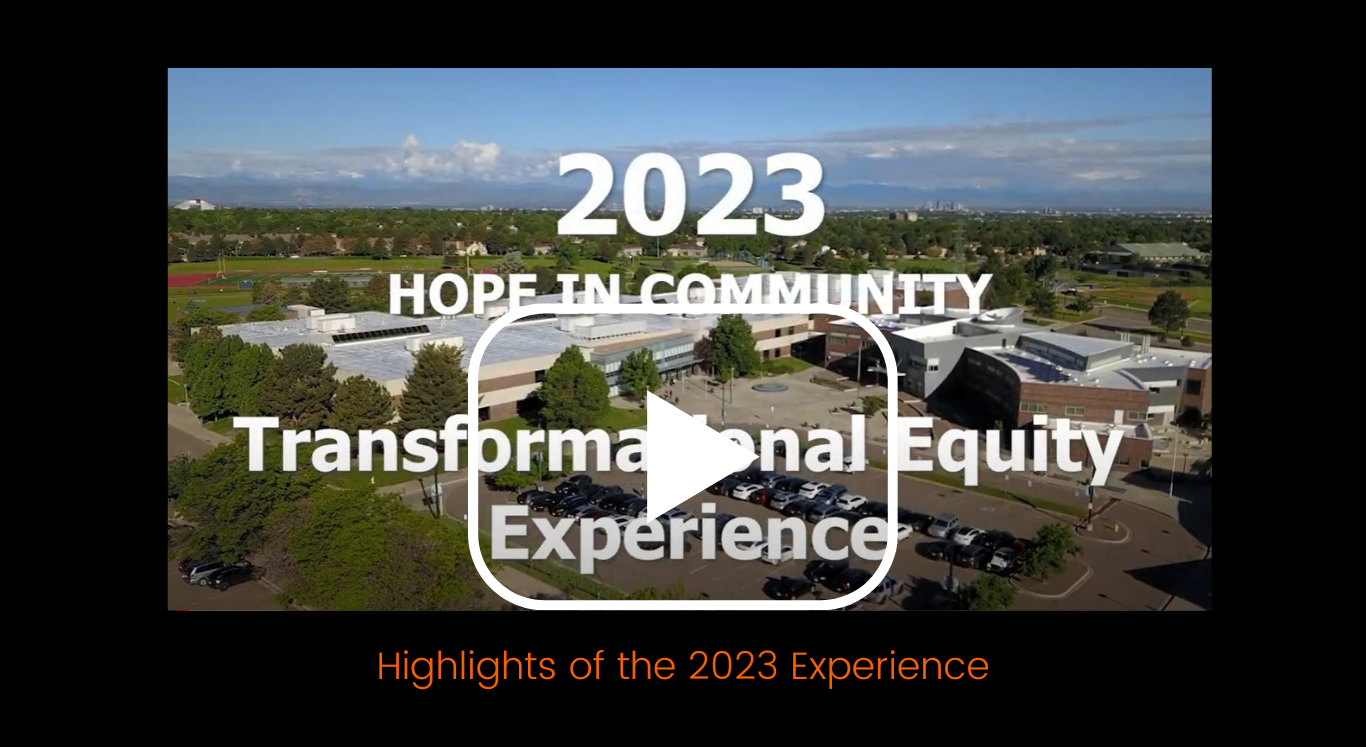 Screen grab of video highlighting 2023 Transformational Equity Experience